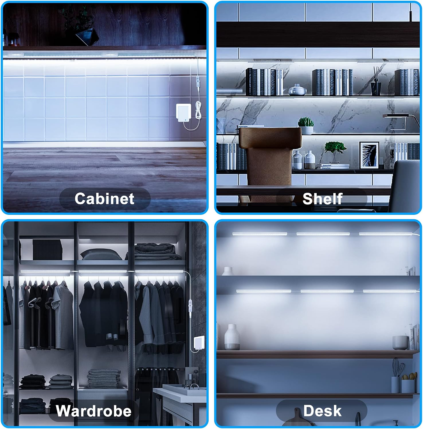 Thumbnail 6 de maylit 6 Pack 6000K 12-Inch Under-Cabinet LED Lights, Ultra-Thin and Dimmable