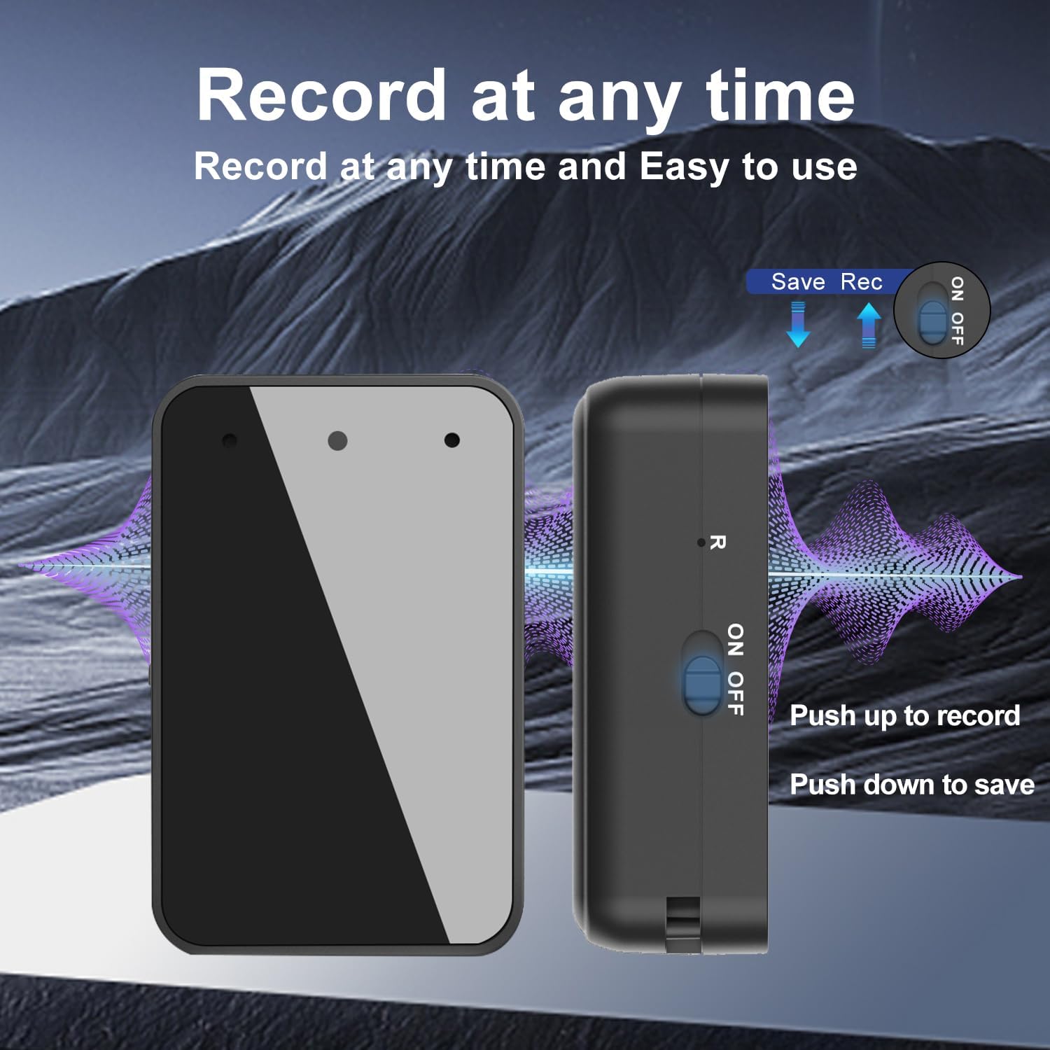 Thumbnail 6 de Voice Recorder - Magnetic 64GB Mini Voice Recorder with Noise Reduction