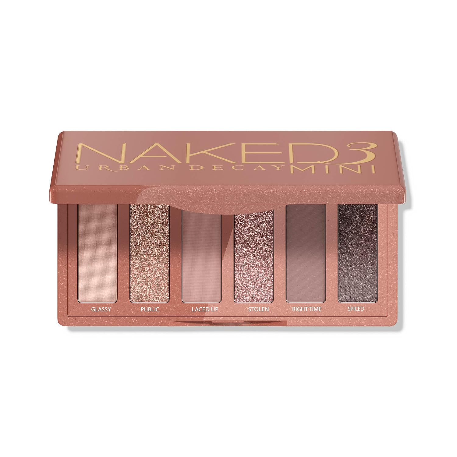 Detalle de Urban Decay Naked3 Mini 2482339 Eyeshadow Palette, 6 Rosy Neutrals