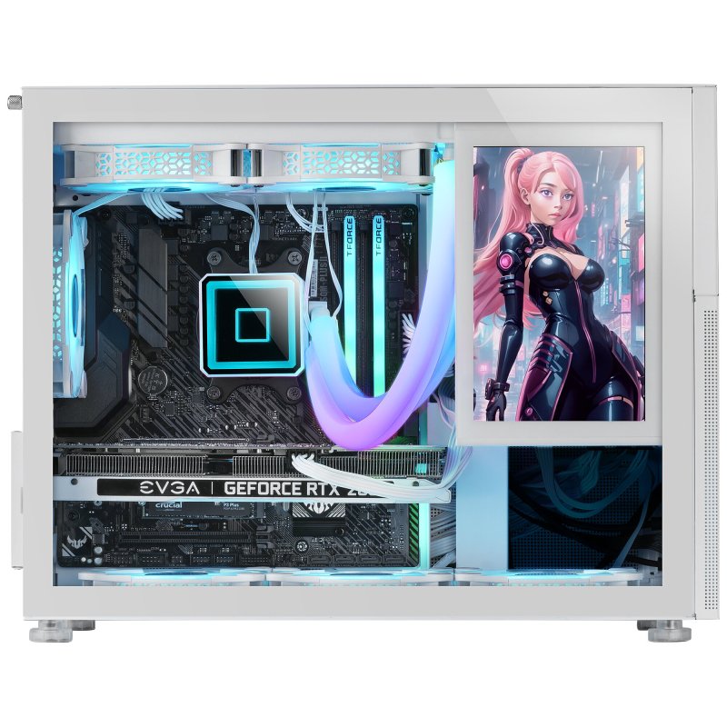Detalle 2 de mars-gaming MC-LCD Torre Micro‑ATX de 8”