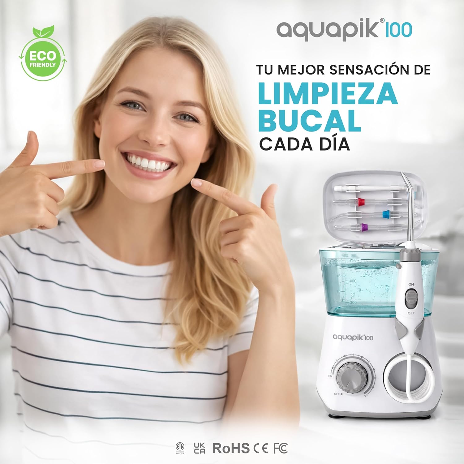 Thumbnail 1 de Boston Tech Aquapik100 600 ml irrigador dental 🌊