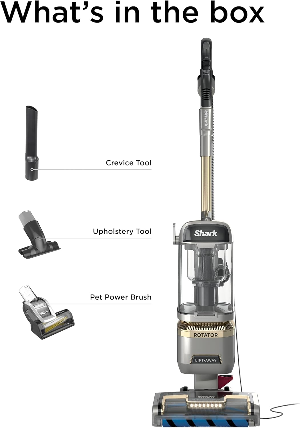 Detalle 2 de Shark LA502 Upright Vacuum Cleaner with Rotator Lift-Away and No Hair Wrap