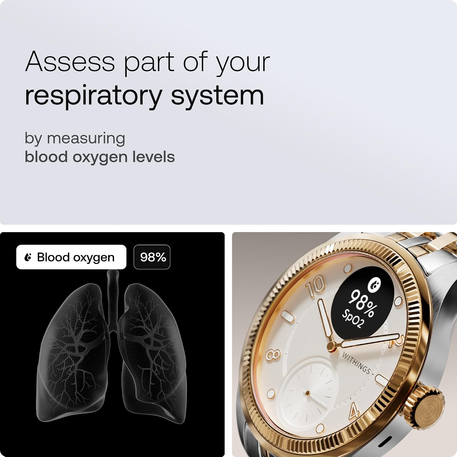 Detalle de WITHINGS Scanwatch Nova Brilliant: A Health Hybrid Smartwatch for Everyday Wellness
