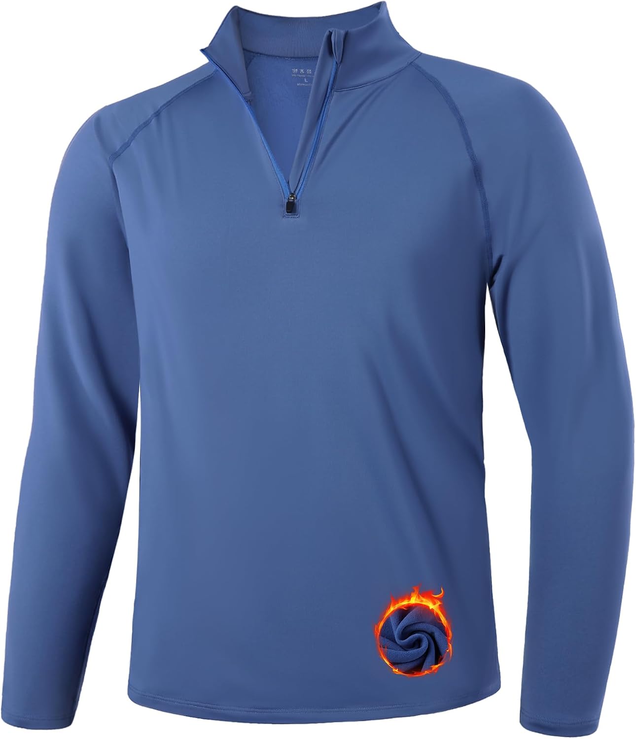 Detalle de Runhit Men's Quarter-Zip Fleece Pullover