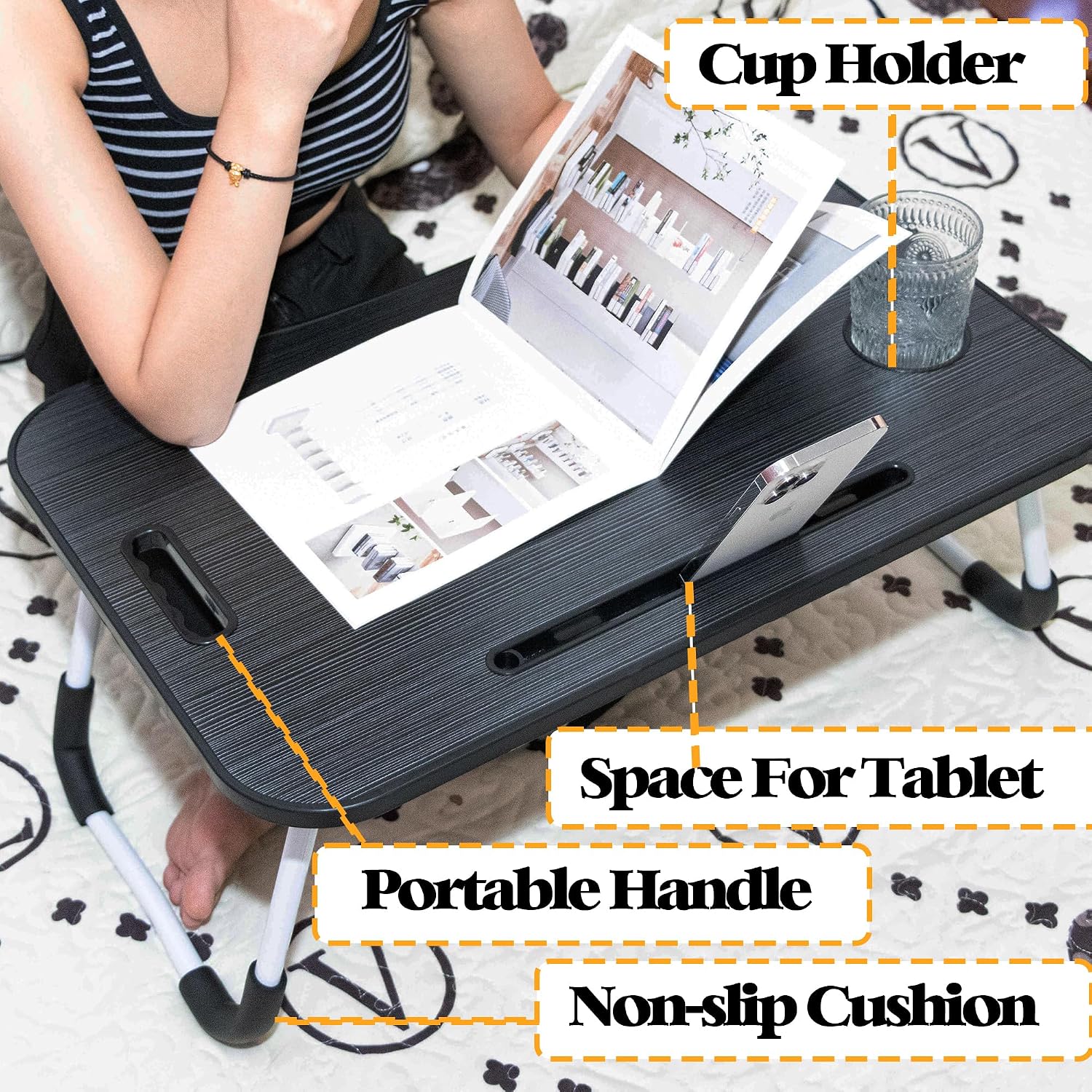 Thumbnail 6 de Laptop Bed Desk with Foldable Legs