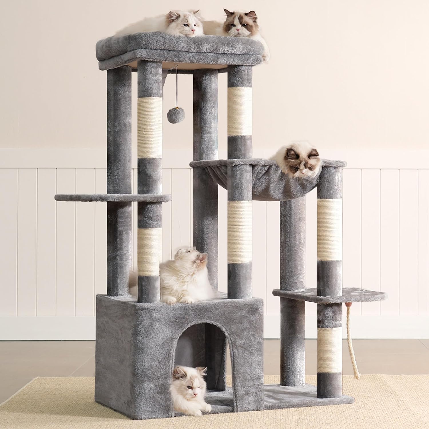 Detalle 2 de Heybly Arbre Ă Chat 120cm avec base 70x40 cm đ±