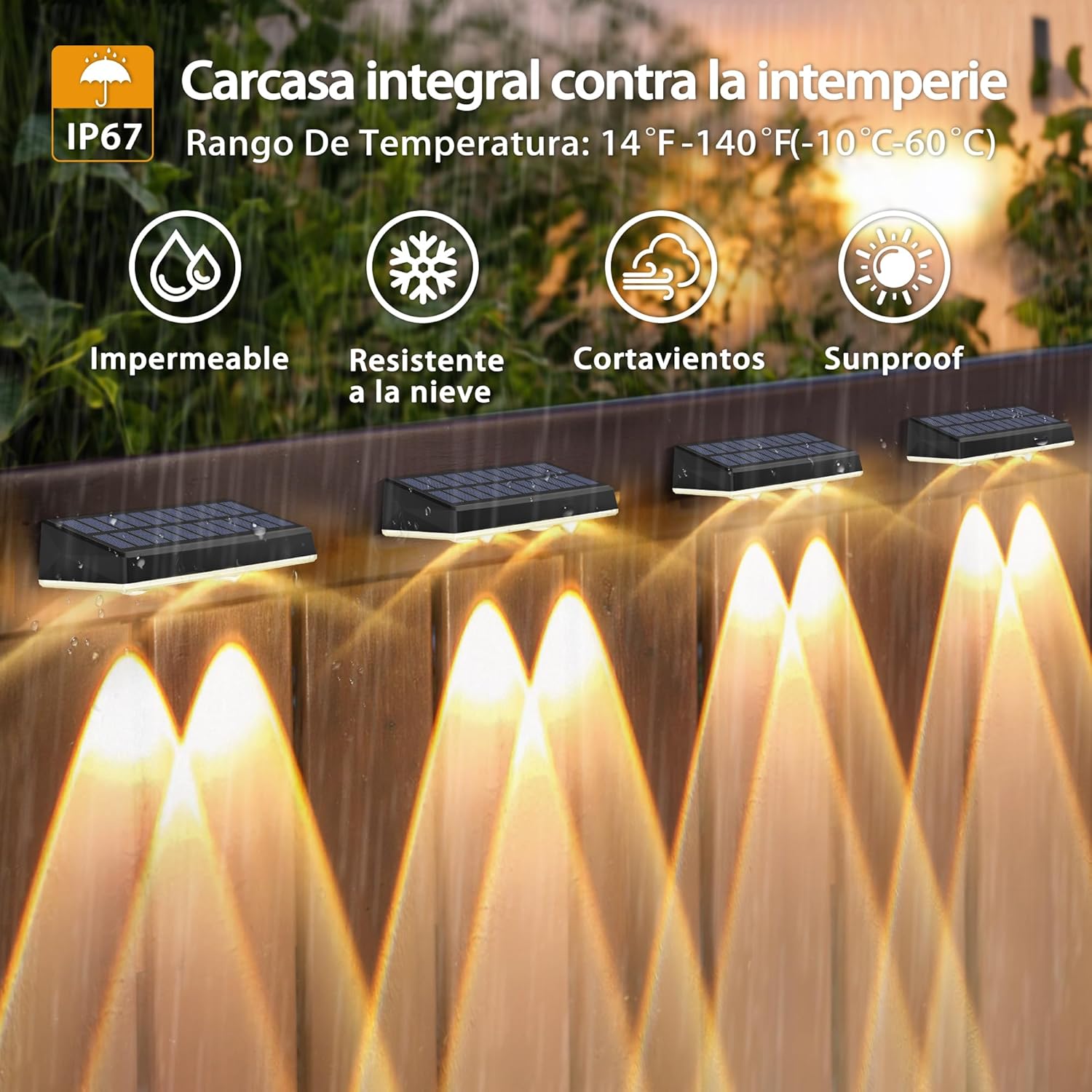 Thumbnail 2 de Delaiglow Luz Solar Exterior 6 Pack