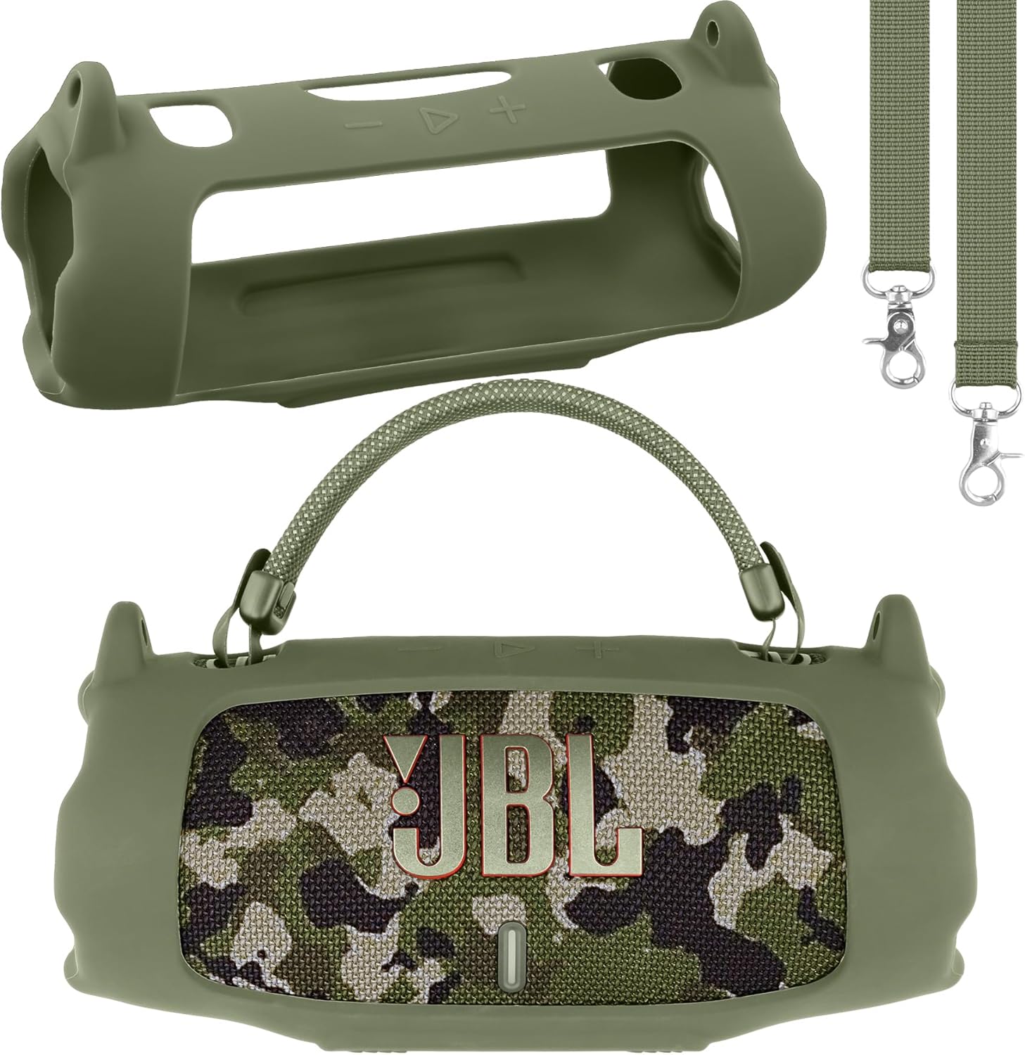Thumbnail 2 de Khanka Silicone Protective Cover for JBL Charge 6 – Army Green