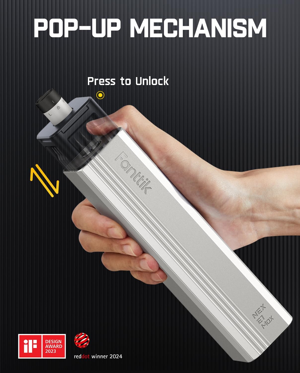 Detalle de Fanttik E1 Max 3.7V Electric Screwdriver (50 Magnetic Bits) mini precision repair tool kit