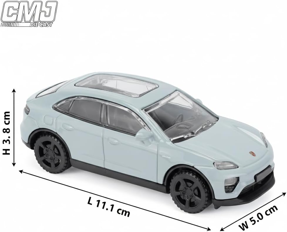 Thumbnail 3 de CMJ Porsche Macan 1:43 Modellauto aus Druckguss – Blau, lizenziertes Sammlermodell