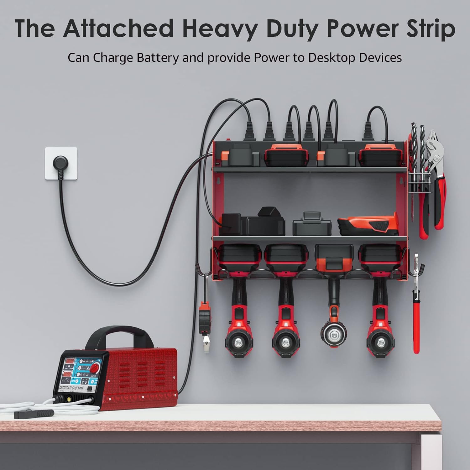 Thumbnail 2 de CCCEI Wall-Mount Tool Organizer, 3-Tier