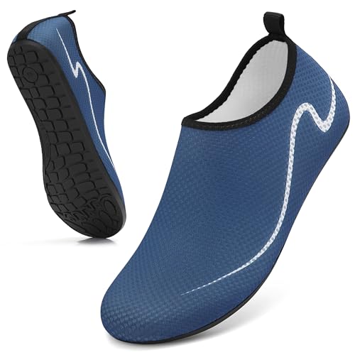Detalle de Gitzing Water Shoes for Women and Men – Breathable Quick-Dry Aqua Socks (Dark Blue, UK 3.5 / EU 36)
