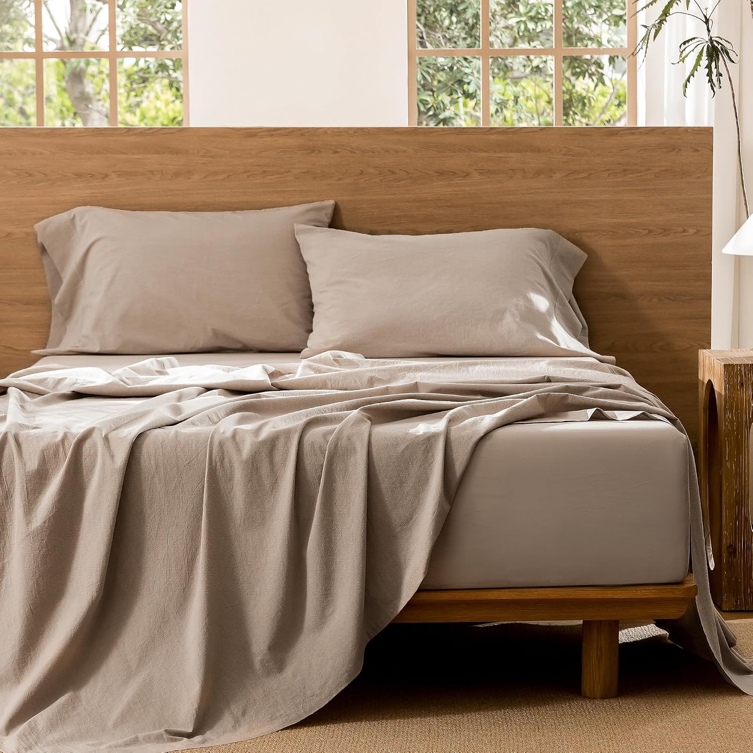 Thumbnail 4 de MooMee Bedding Sheet Set King 100% Cotton