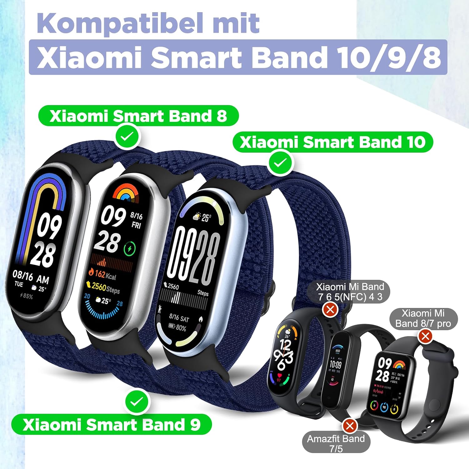 Detalle 1 de Bcuckood Elastisches Armband Xiaomi Mi Band