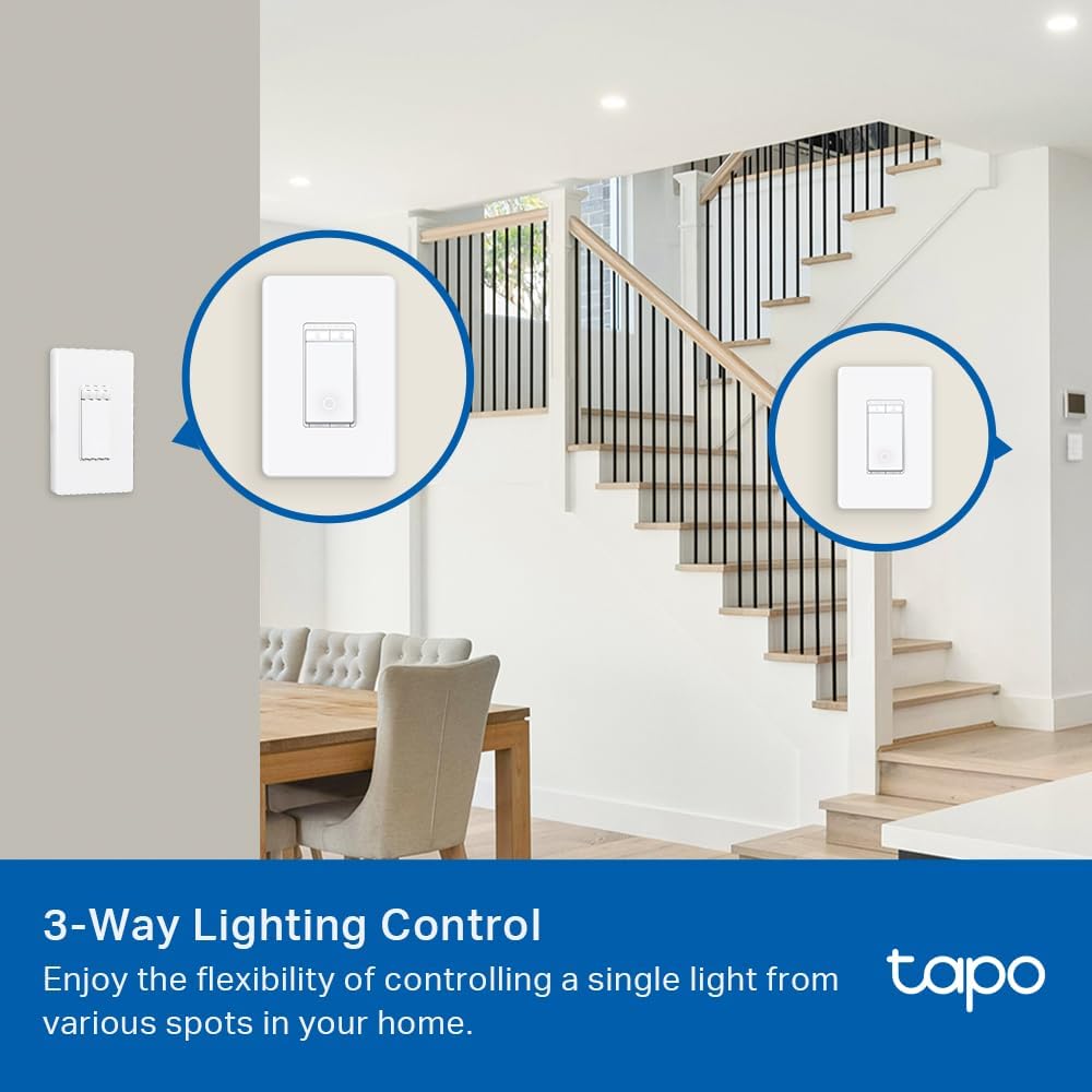 Detalle de TP-Link Tapo S515D 3-Way Dimmer Switch Kit 🎛