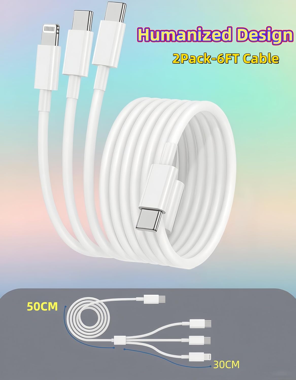 Thumbnail 6 de Hcoob USB C Cables 5-Pack