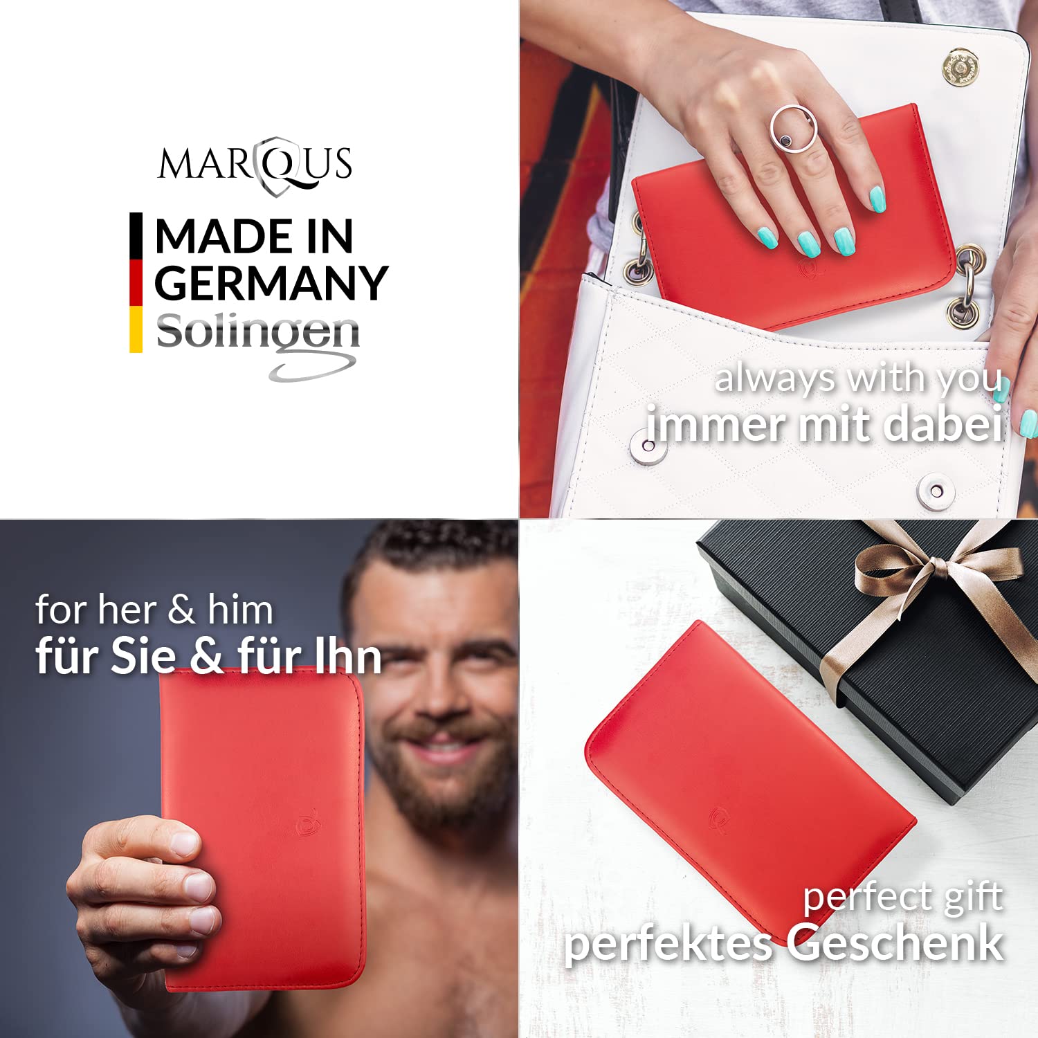 Detalle 2 de Solingen Manikür Set 12-teilig – Nagelset für Damen und Herren im Kunstleder-Etui