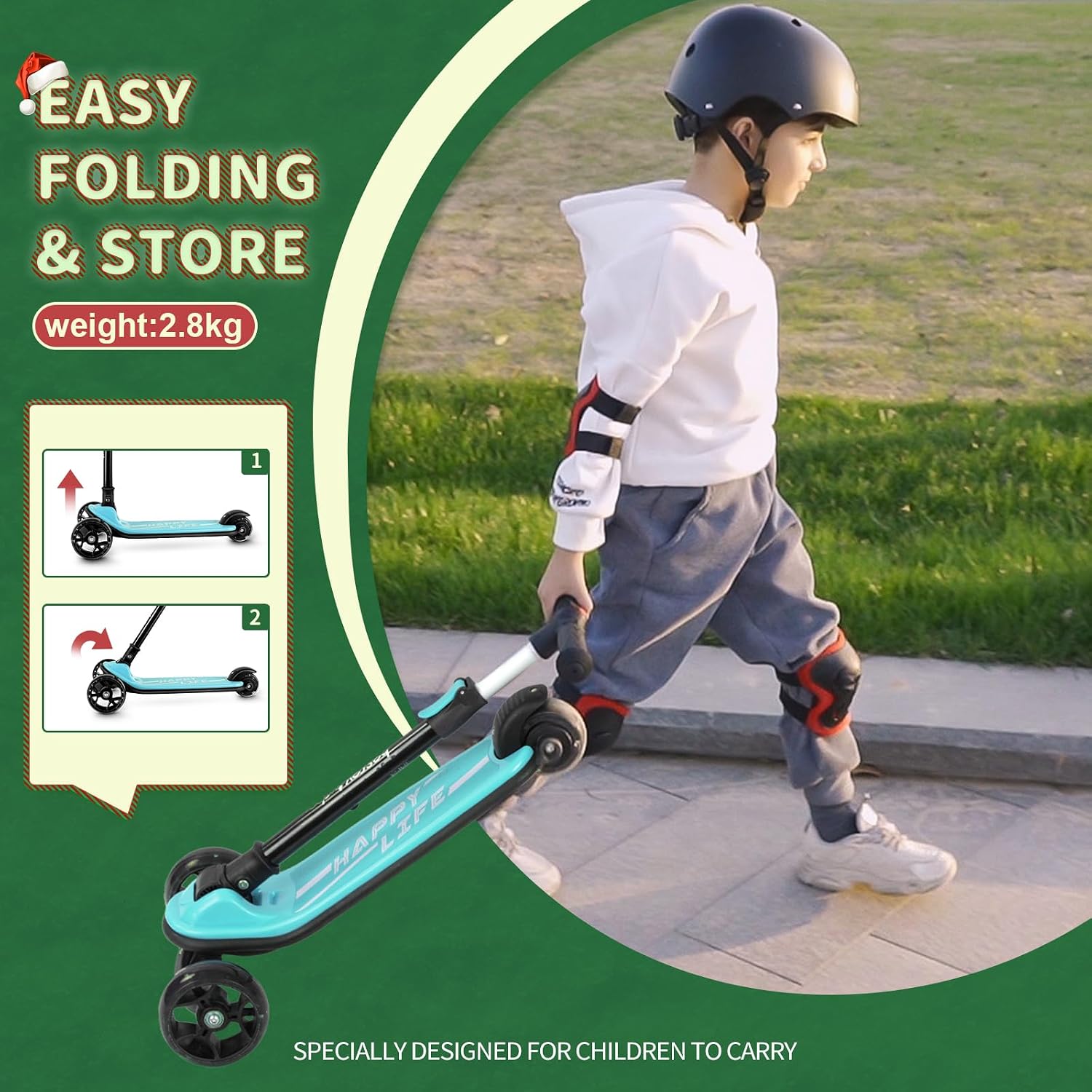 Thumbnail 4 de besrey Kinder-Scooter 4 Stufen 🛴