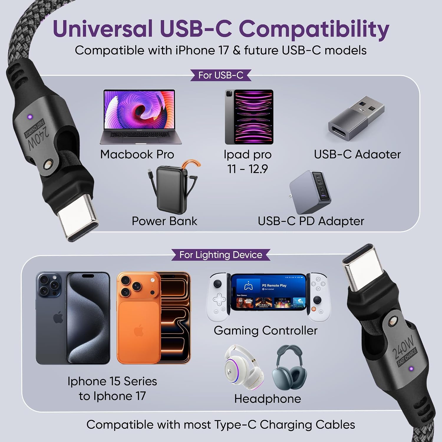 Thumbnail 6 de EndlesShine USB-C Cable 10 ft