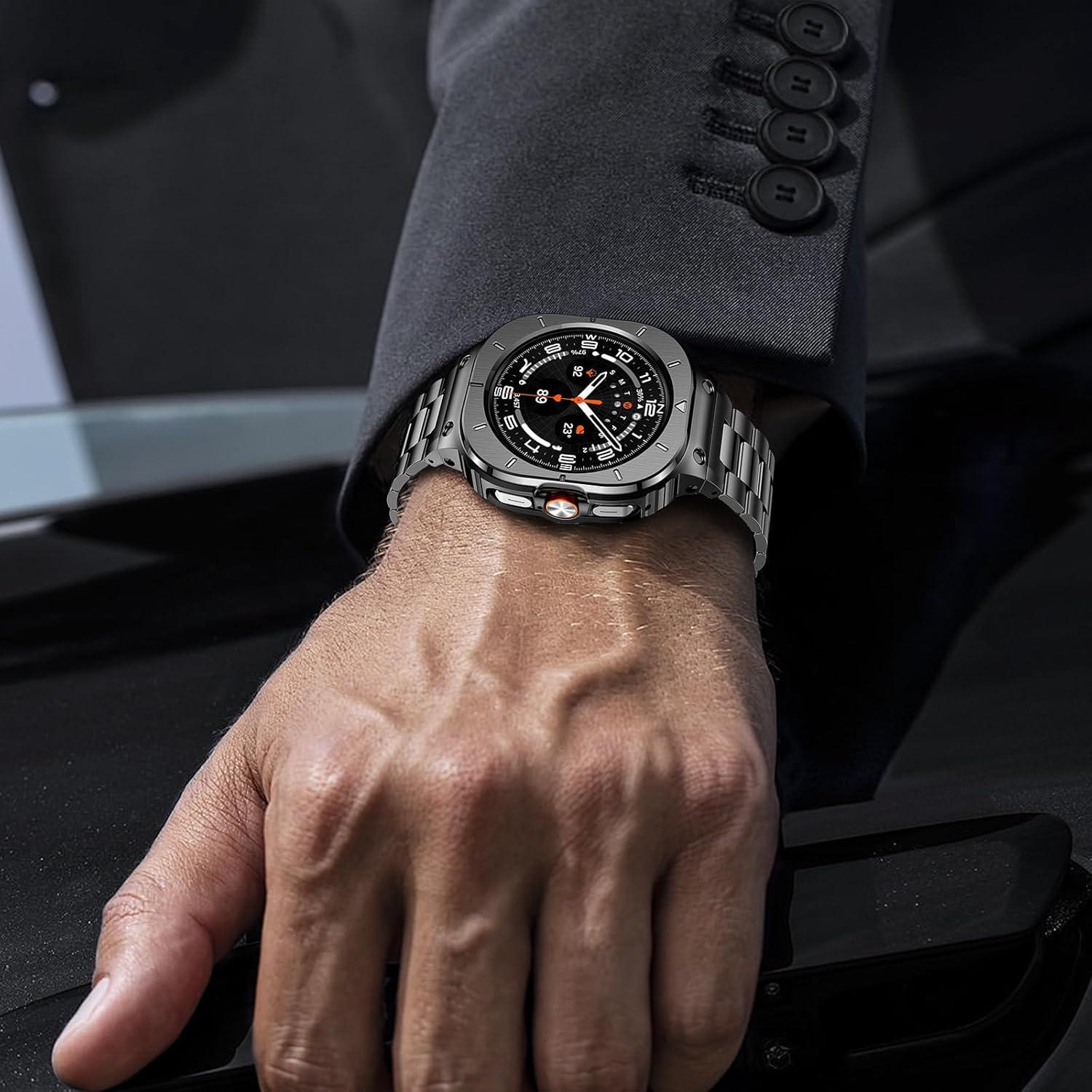 Thumbnail 1 de SUPLINK Metal Case with Band for Galaxy Watch (stainless steel protective strap)