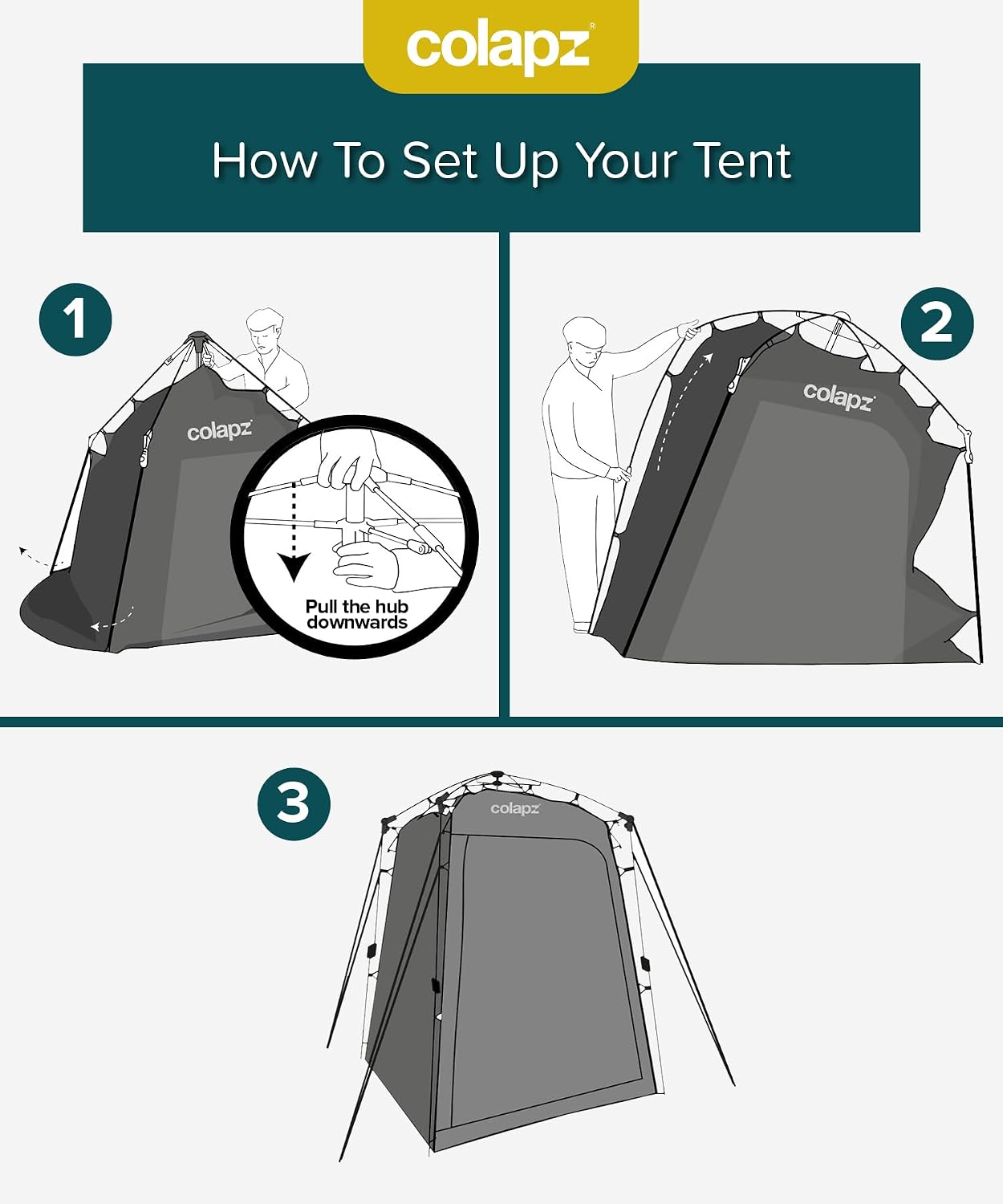 Thumbnail 5 de Colapz Ensuite shower tent 2.1 m