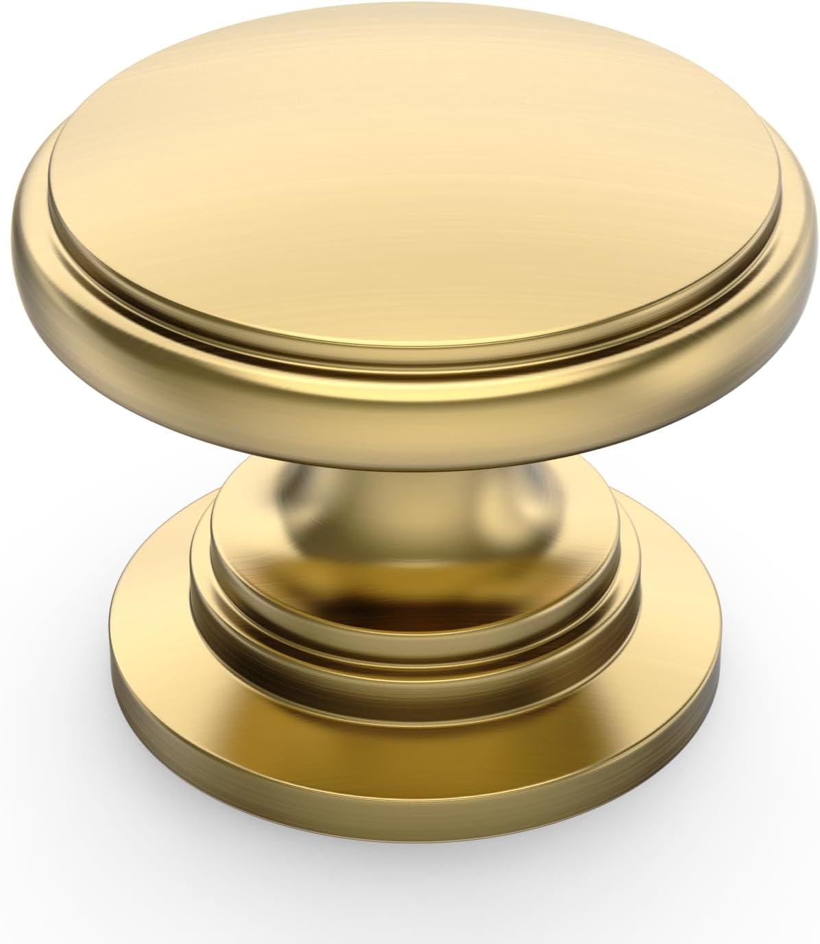 Detalle de Amerdeco 10 Pack Champagne Bronze Cabinet Knobs – 2 Inch Zinc Alloy, Single Hole