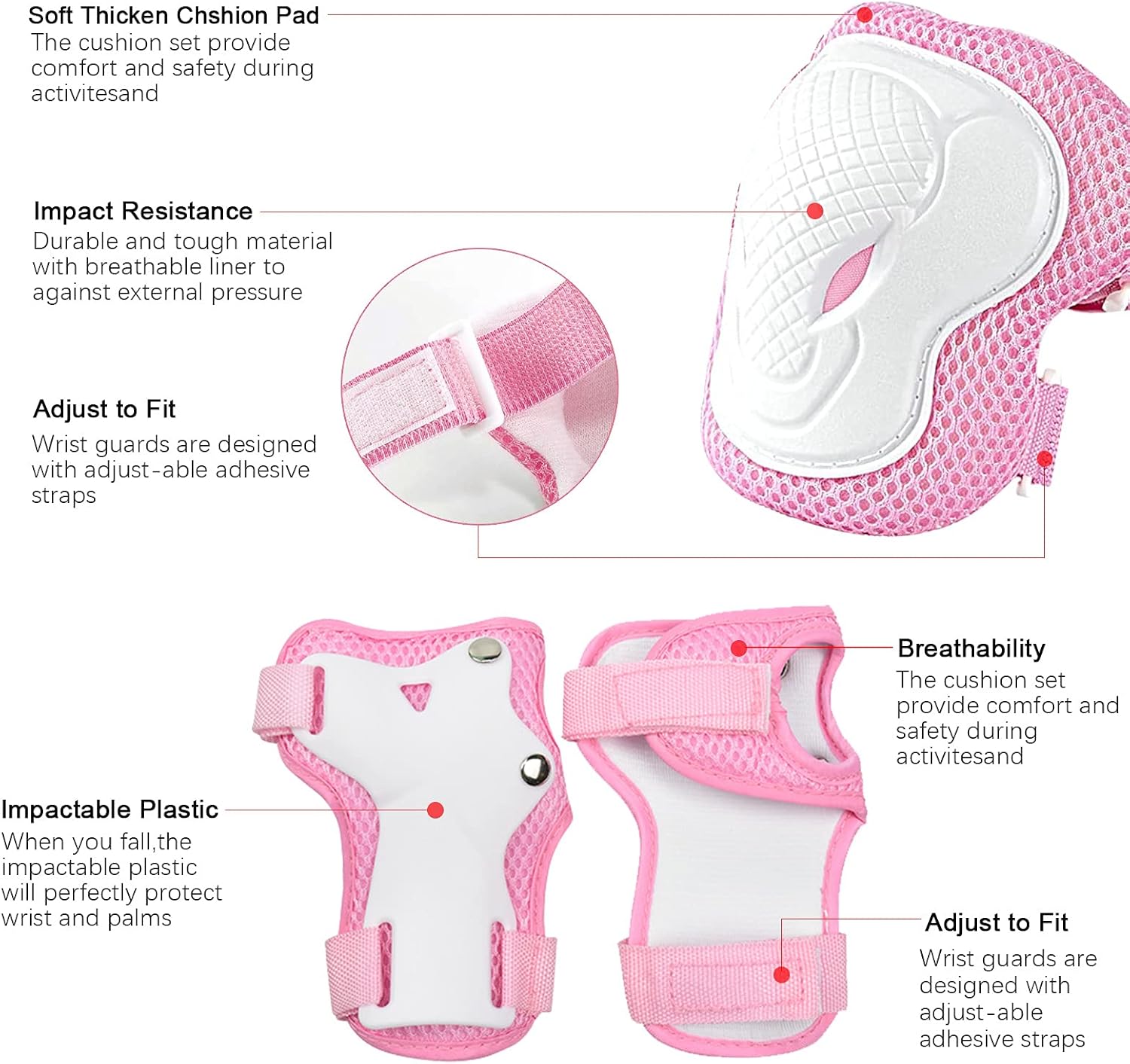 Thumbnail 2 de Kids Bike Helmet with Protective Gear Set for 3-14+ | Multi-Sport Safety Helmet + Knee, Elbow, and Wrist Guards