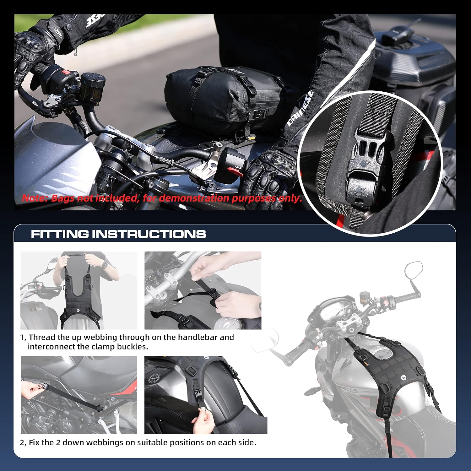 Thumbnail 1 de SANRUI Waterproof Tank Bag Base Mount