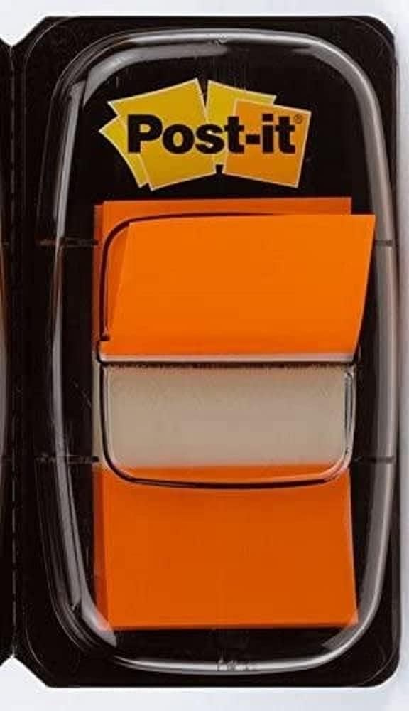 Detalle de Post-it indexflaggor medium, orange, dispenser med 50 flaggor