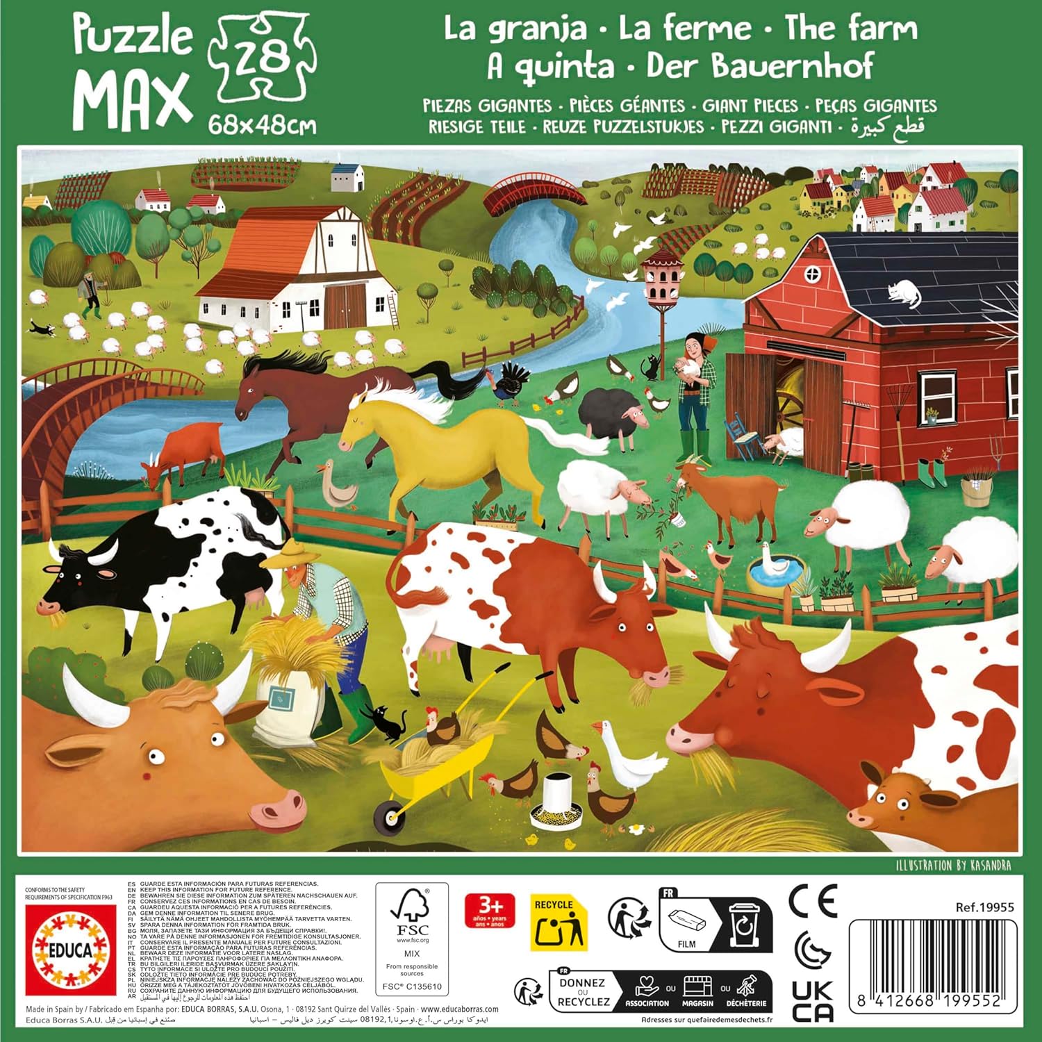 Thumbnail 1 de Puzzle Max Infantil Educa — 28 grandes pièces pour enfants dès 3 ans (68 x 48 cm)