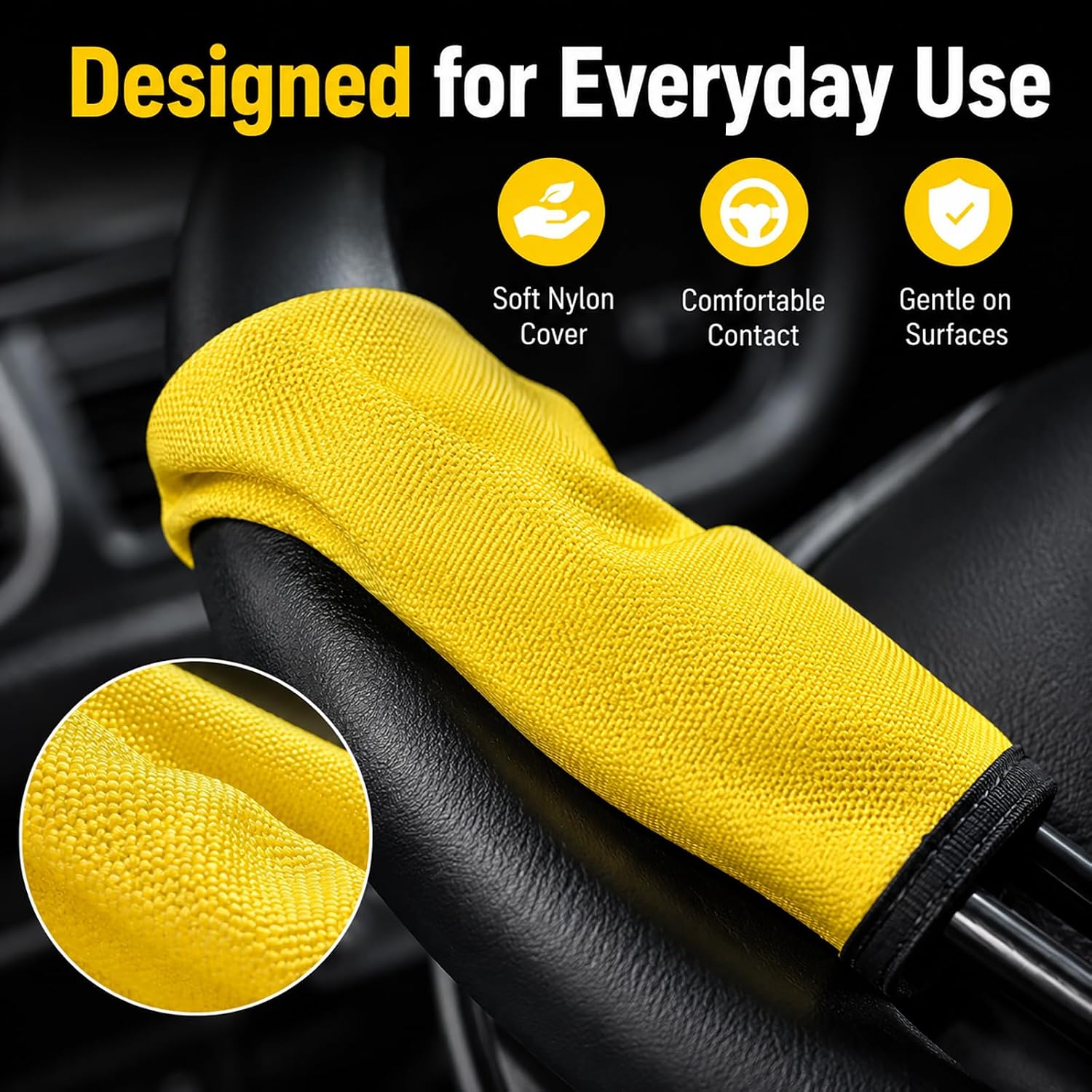 Thumbnail 6 de Steering Wheel Lock Anti Theft Device – Heavy Duty Cable Lock (Universal Fit)