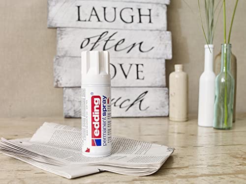 Detalle de edding 5200 Permanent Spray verkehrsweiß matt – 200 ml