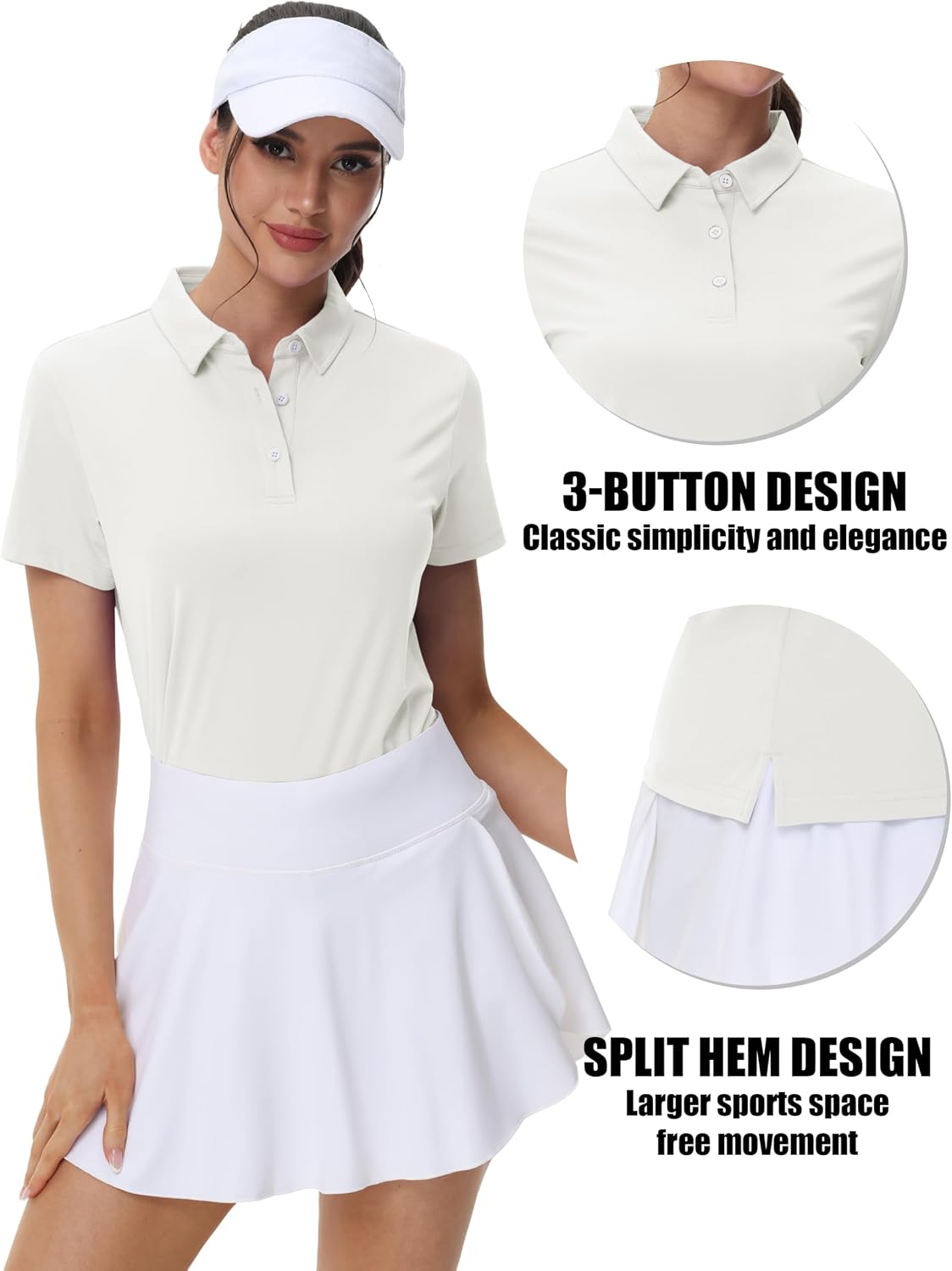 Thumbnail 5 de MAGCOMSEN Women’s Golf Polo Shirt (UPF 50+ Quick-Dry, Short Sleeve)