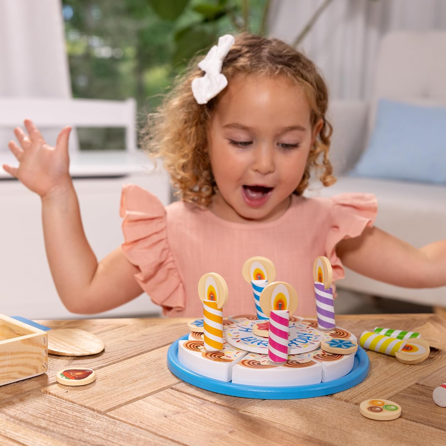 Thumbnail 1 de Melissa & Doug Birthday Cake 7 Wooden 🍰