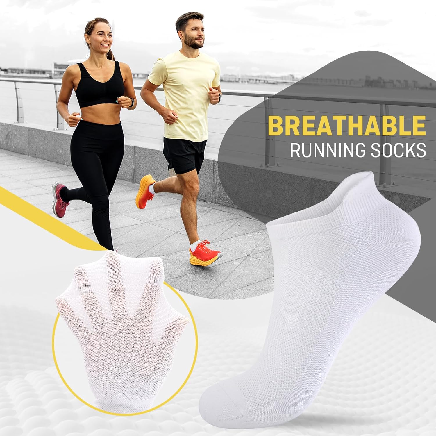 Thumbnail 1 de Effeet Chaussettes de running anti-ampoules (lot de 6 paires) – homme & femme