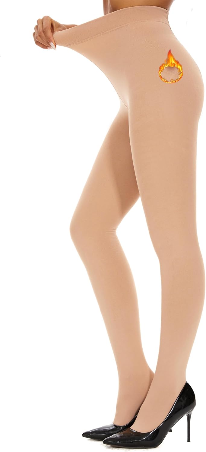 Detalle de DUCMODA winterthermopanty met fleecevoering en hoge tailleband