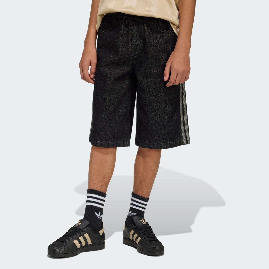 Thumbnail 2 de JORTS VAQUERO de Adidas (negro) - estilo y comodidad para el día a día