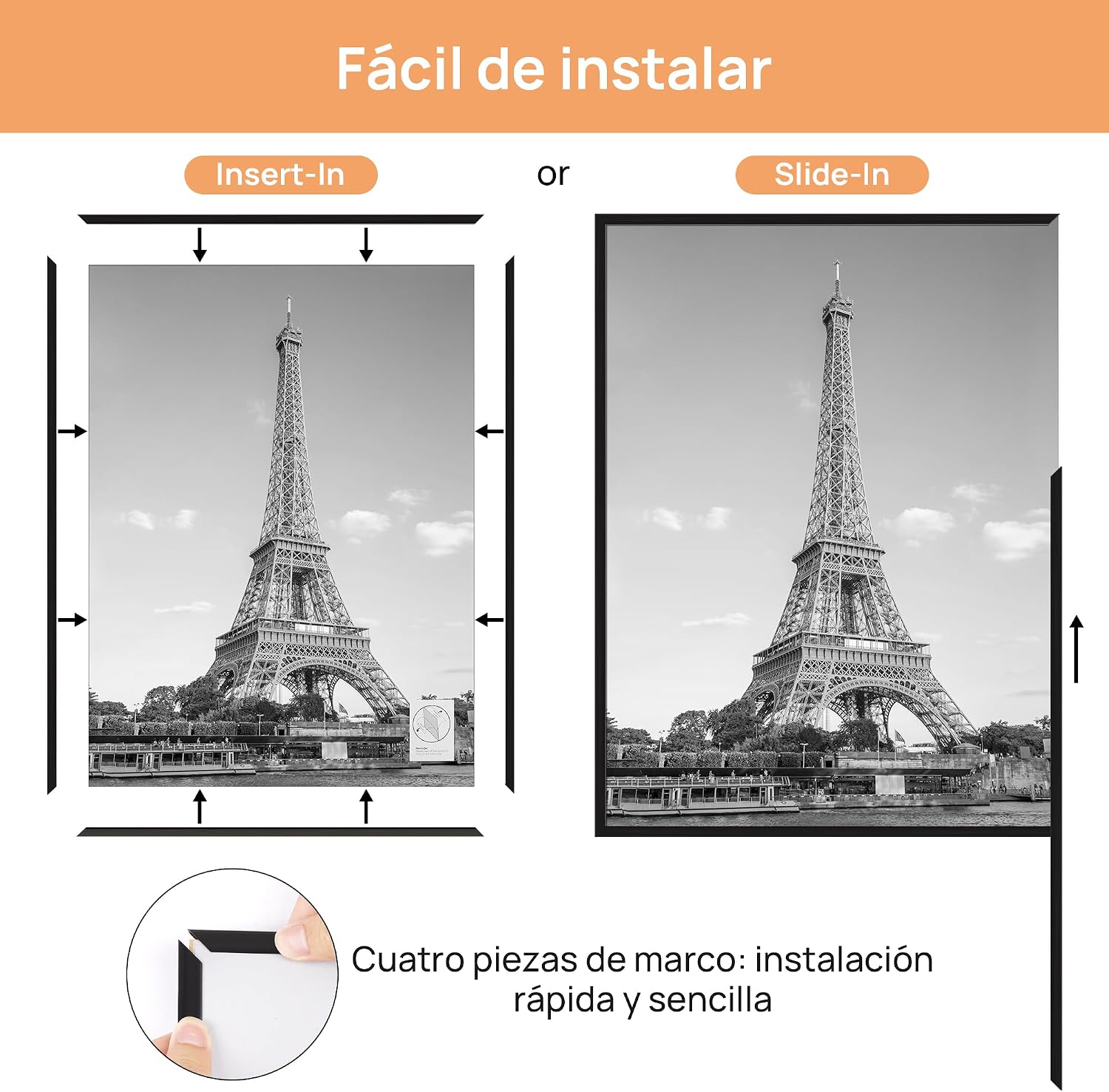 Detalle 2 de upsimples Marco 50x70 cm pack 3
