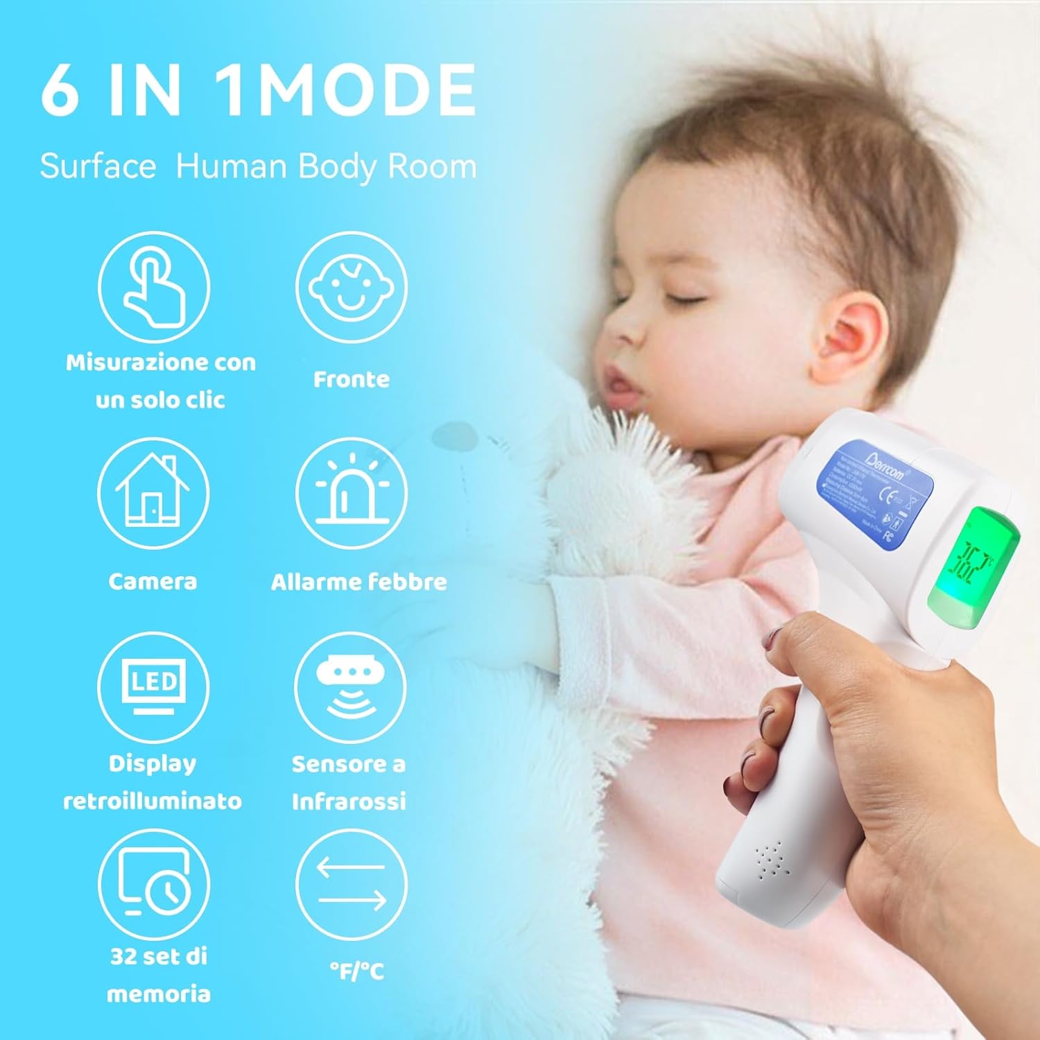Thumbnail 2 de Berrcom 1 second non contact thermometer