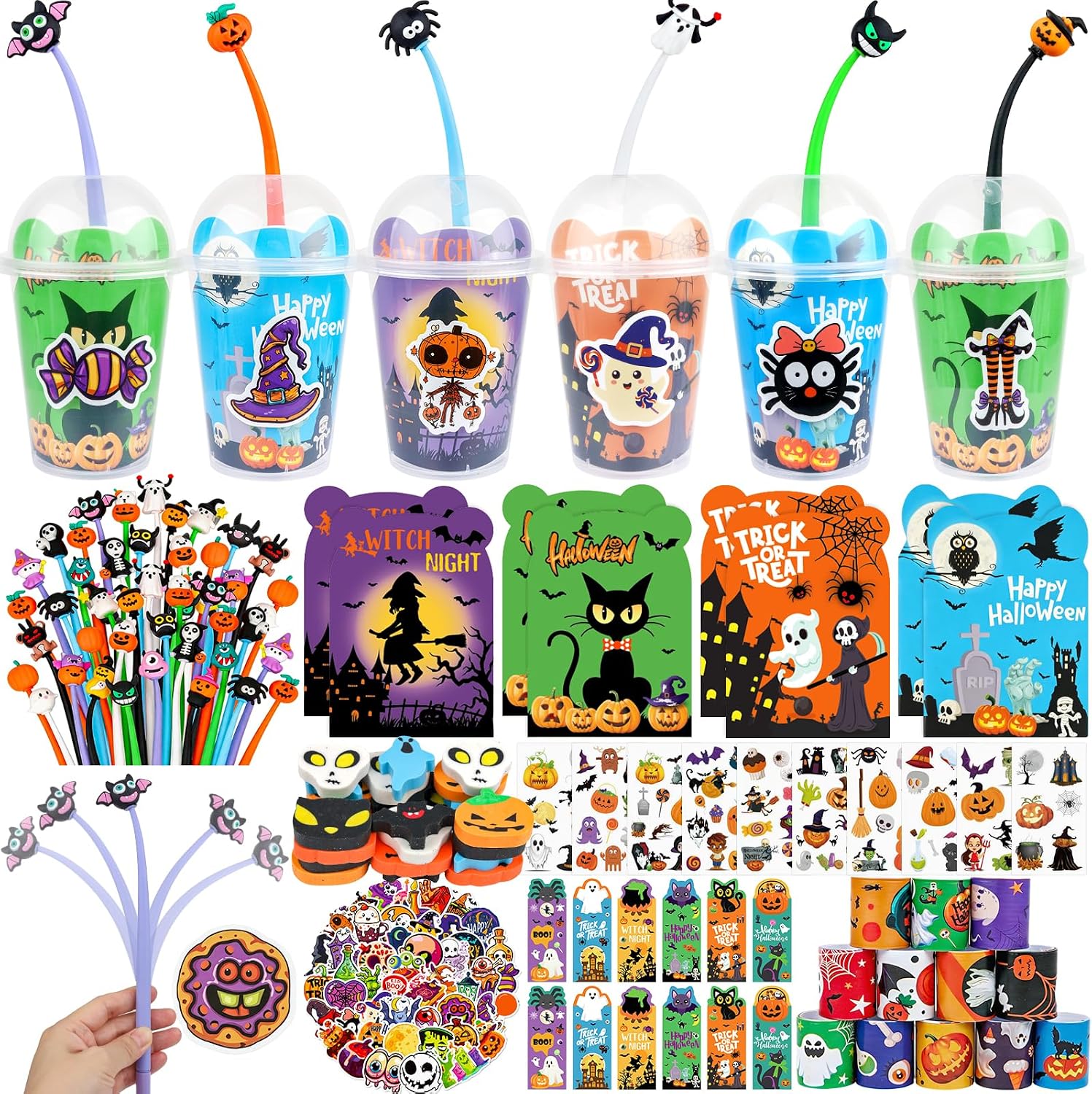 Detalle de Halloween Stationery Party Favour Set, 12-Pack
