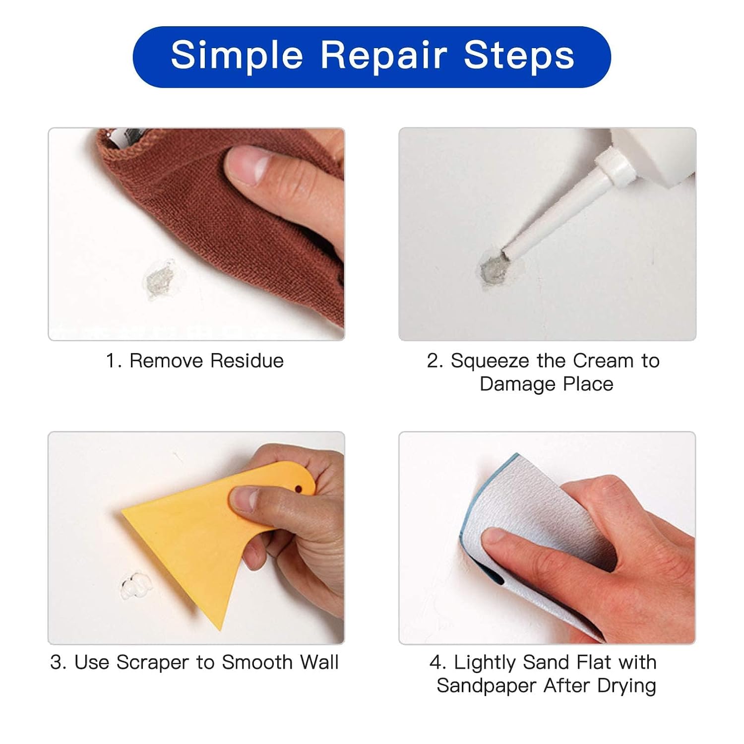 Detalle de SEISSO wall repair kit, 500 g