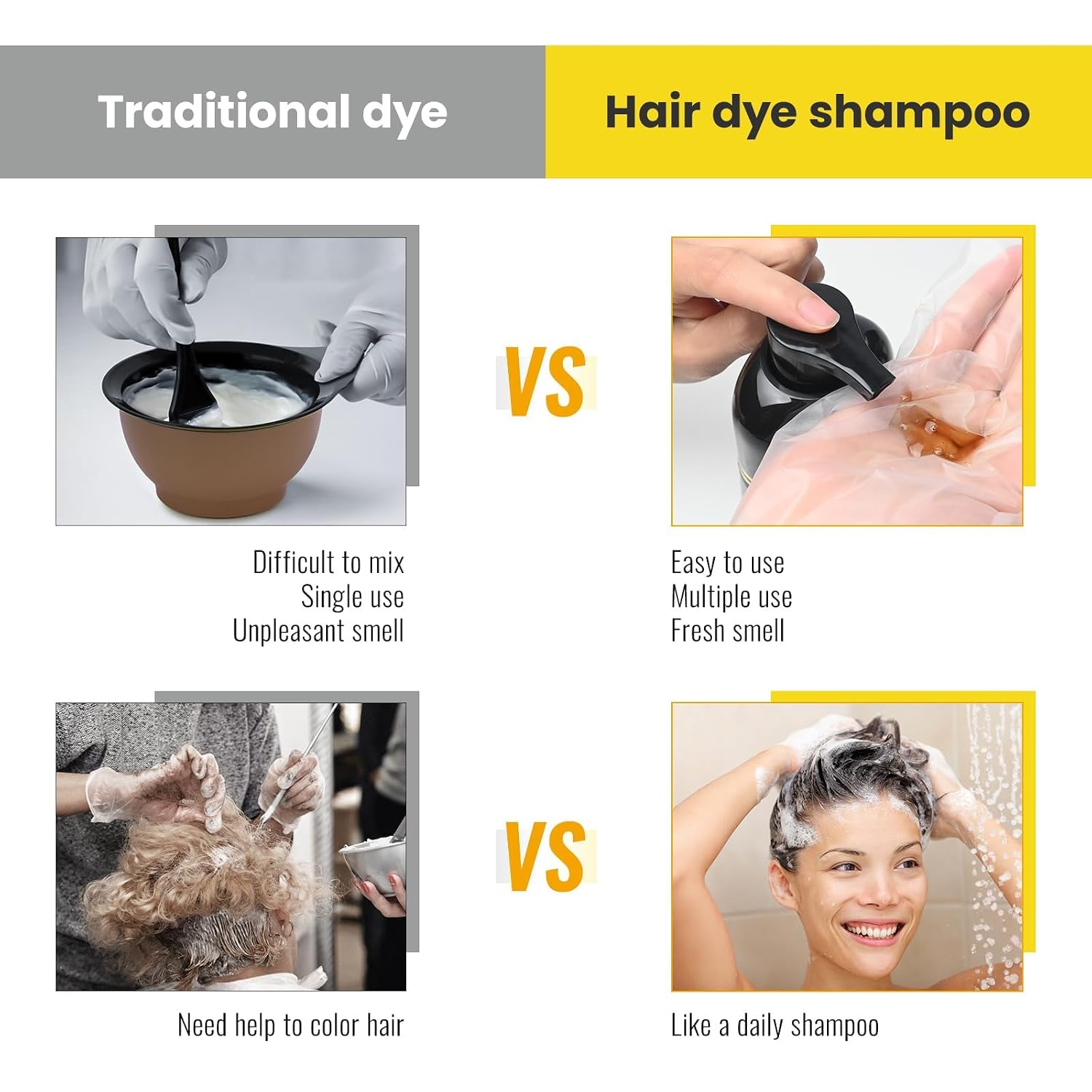 Thumbnail 4 de KINGMING 3-in-1 Black Hair Shampoo