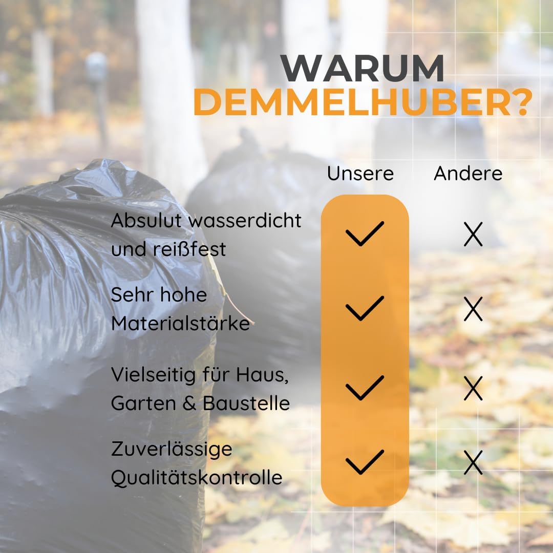 Thumbnail 4 de Demmelhuber Müllsäcke 150L extrastark & reißfest, 75 μm – 6 Rollen