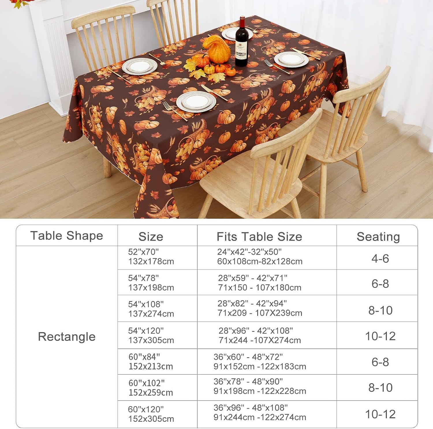 Thumbnail 6 de Smiry Vinyl Tablecloth 60" x 84