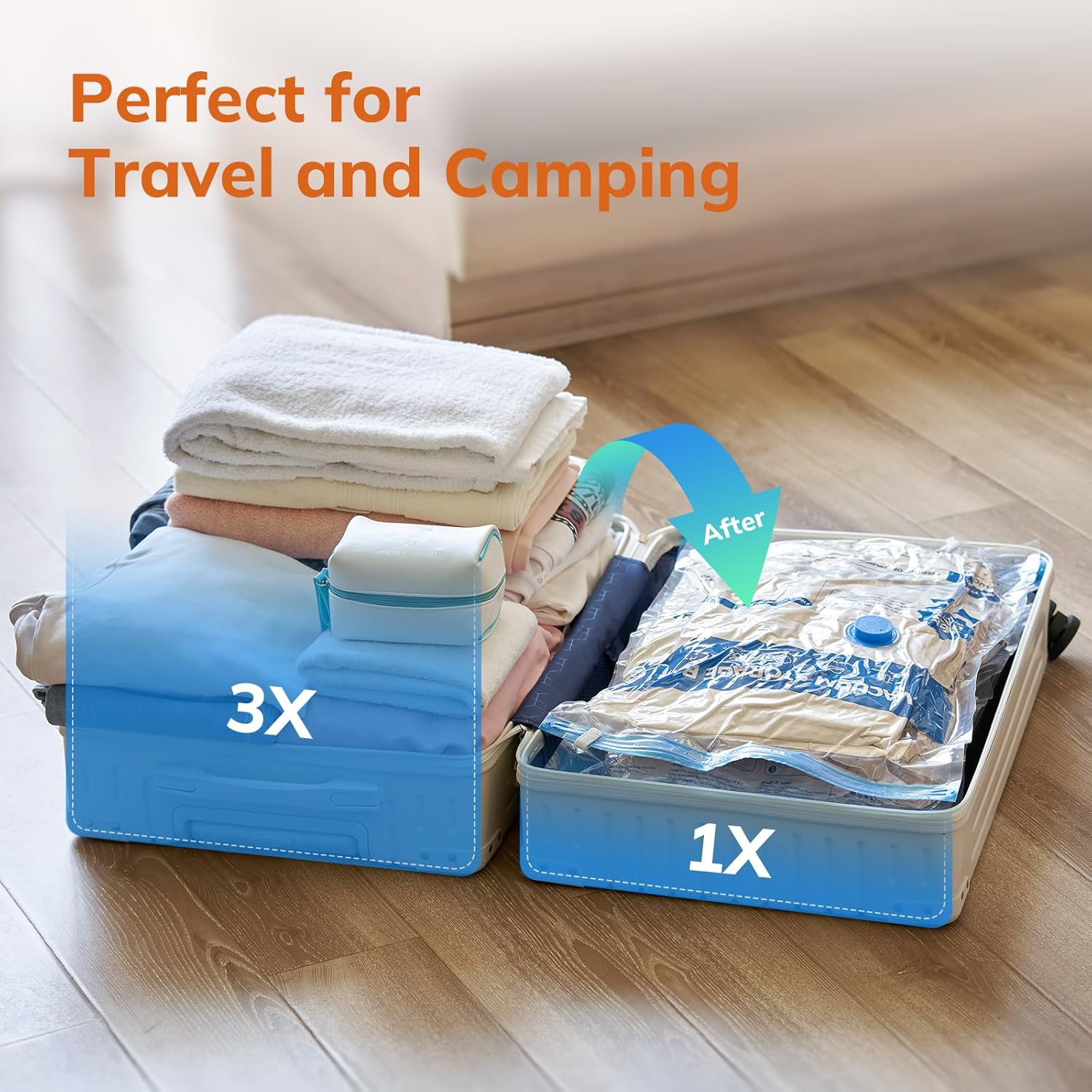 Detalle de Vacuum Compression Storage Bags 15 Pack