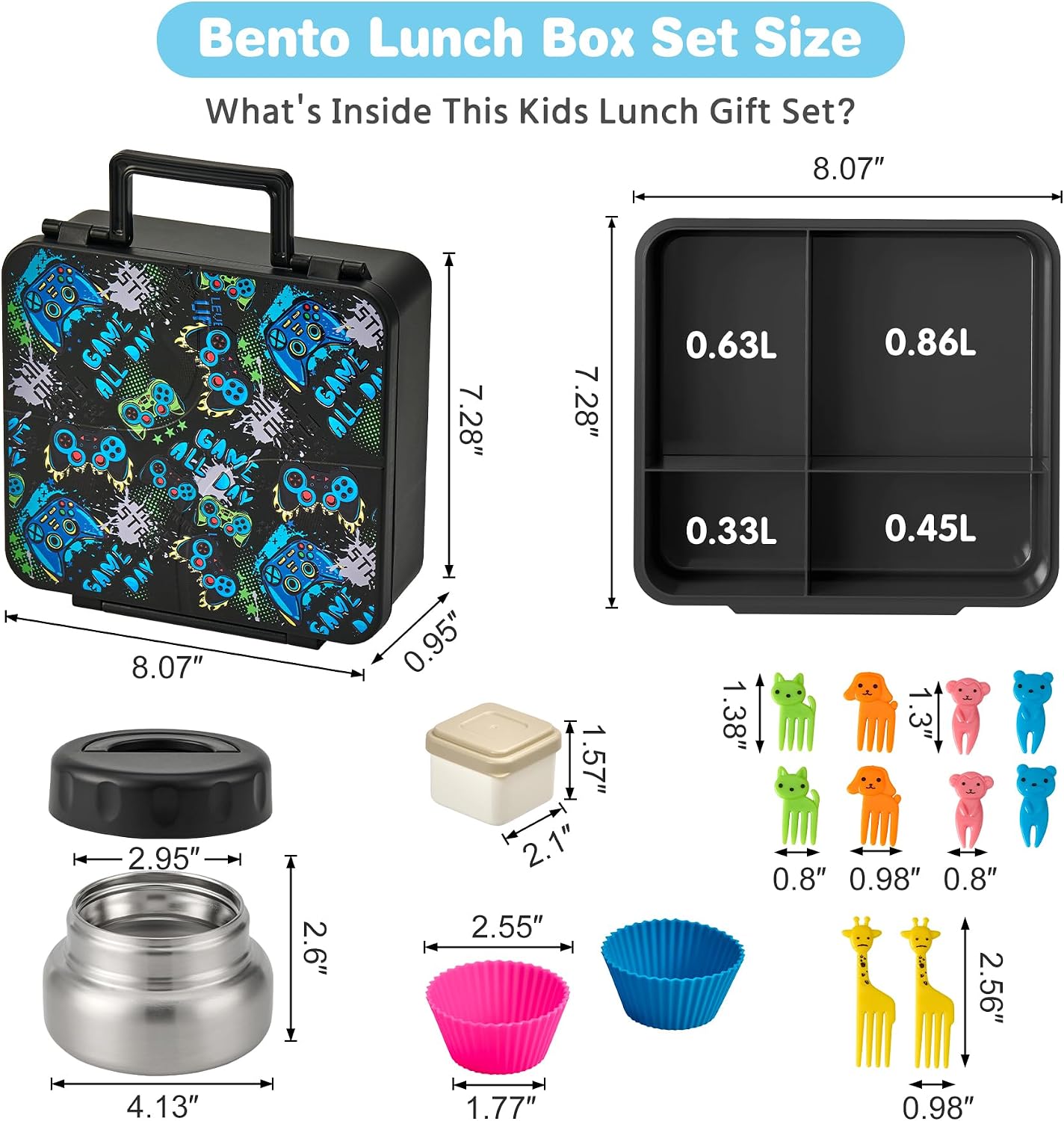 Detalle 2 de Bento Lunch Box with 9.5 oz Soup Thermos