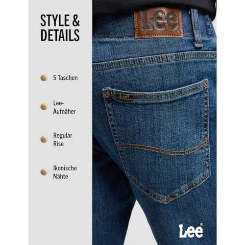 Detalle de Lee Jeans Herren Regular Straight Fit Extreme Motion Maddox – Modell Nr. 112119578