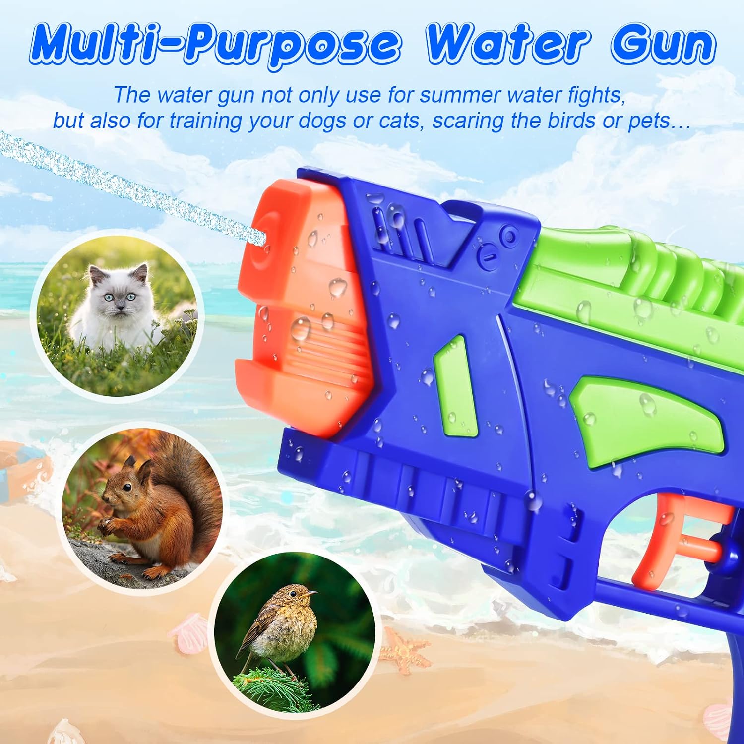 Detalle de Two‑Pack Water Guns for Kids: Durable, Safe Outdoor Fun for Summer