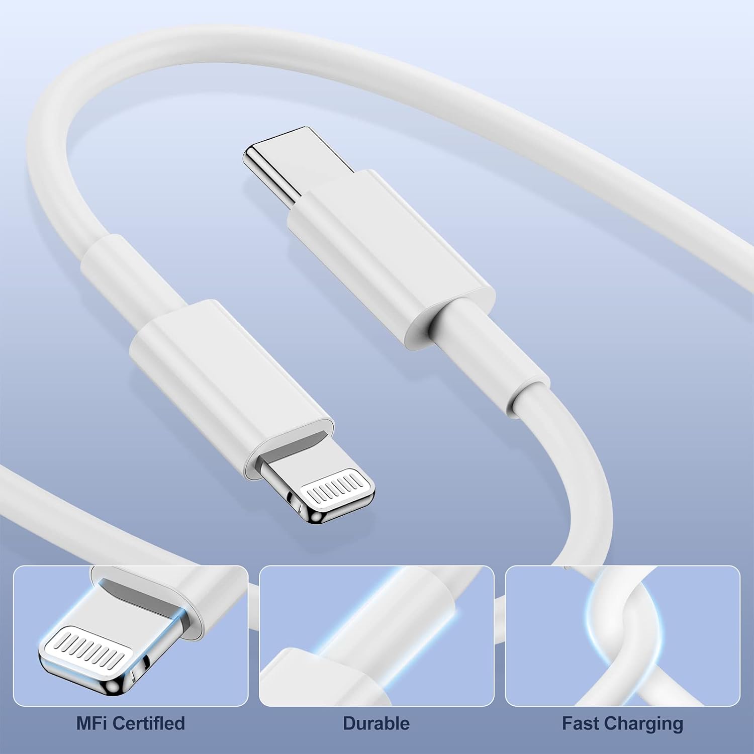 Thumbnail 3 de CyvenSmart USB C to Lightning Cable 2m