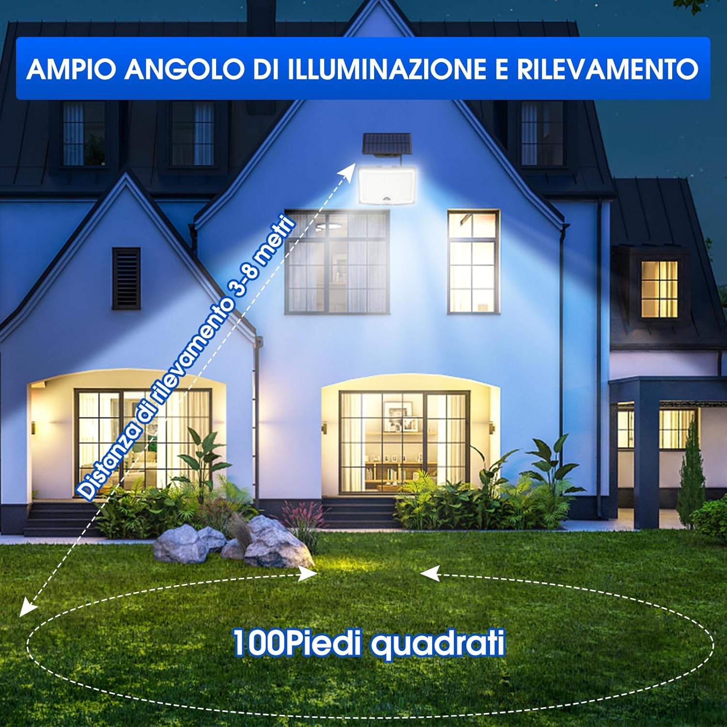 Thumbnail 2 de Ortiny Faretto solare 202 LED